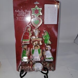 NEW Nativity Bake Set Metal Cookie Cutters Hobby Lobby Christmas